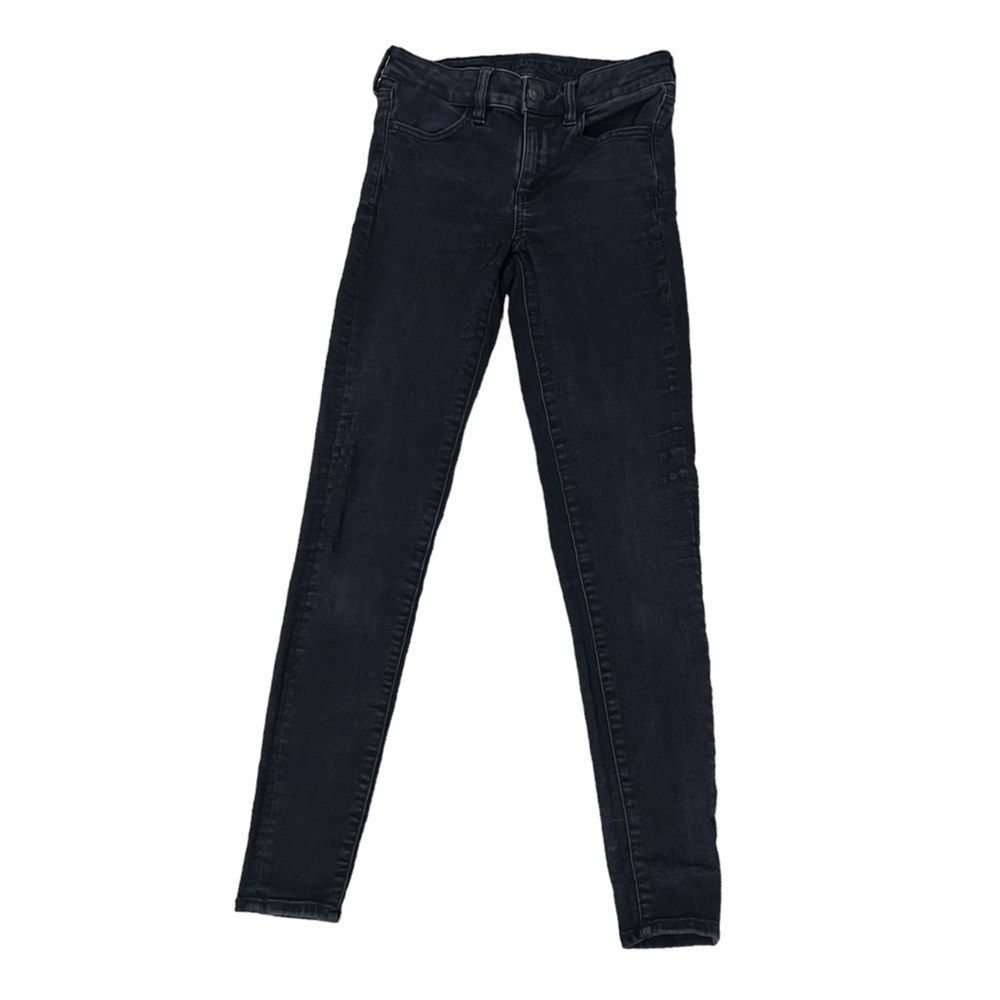American Eagle Black Next Level Stretch Denim Leggings Size 2 Women’s